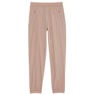 Victoria’s Secret VSX Parachute Weekend Jogger Pant Bare Taupe SZ S Running Ski